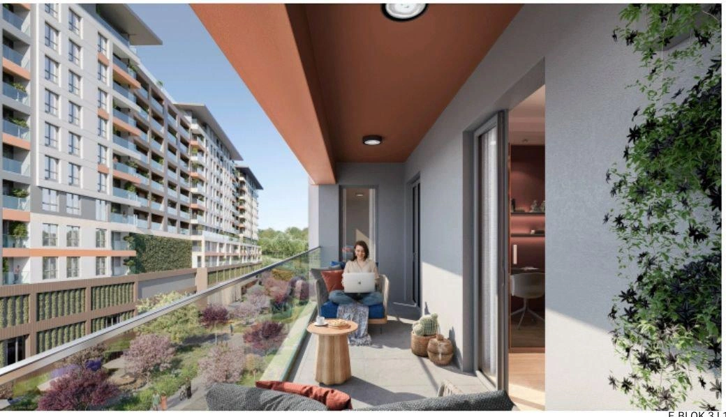 Квартиры в новом жилом комплексе в Стамбуле, Турция