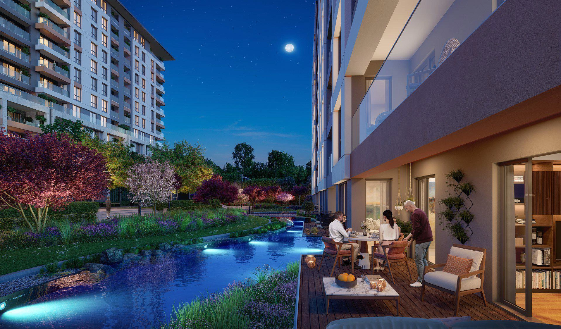 Квартиры в новом жилом комплексе в Стамбуле, Турция