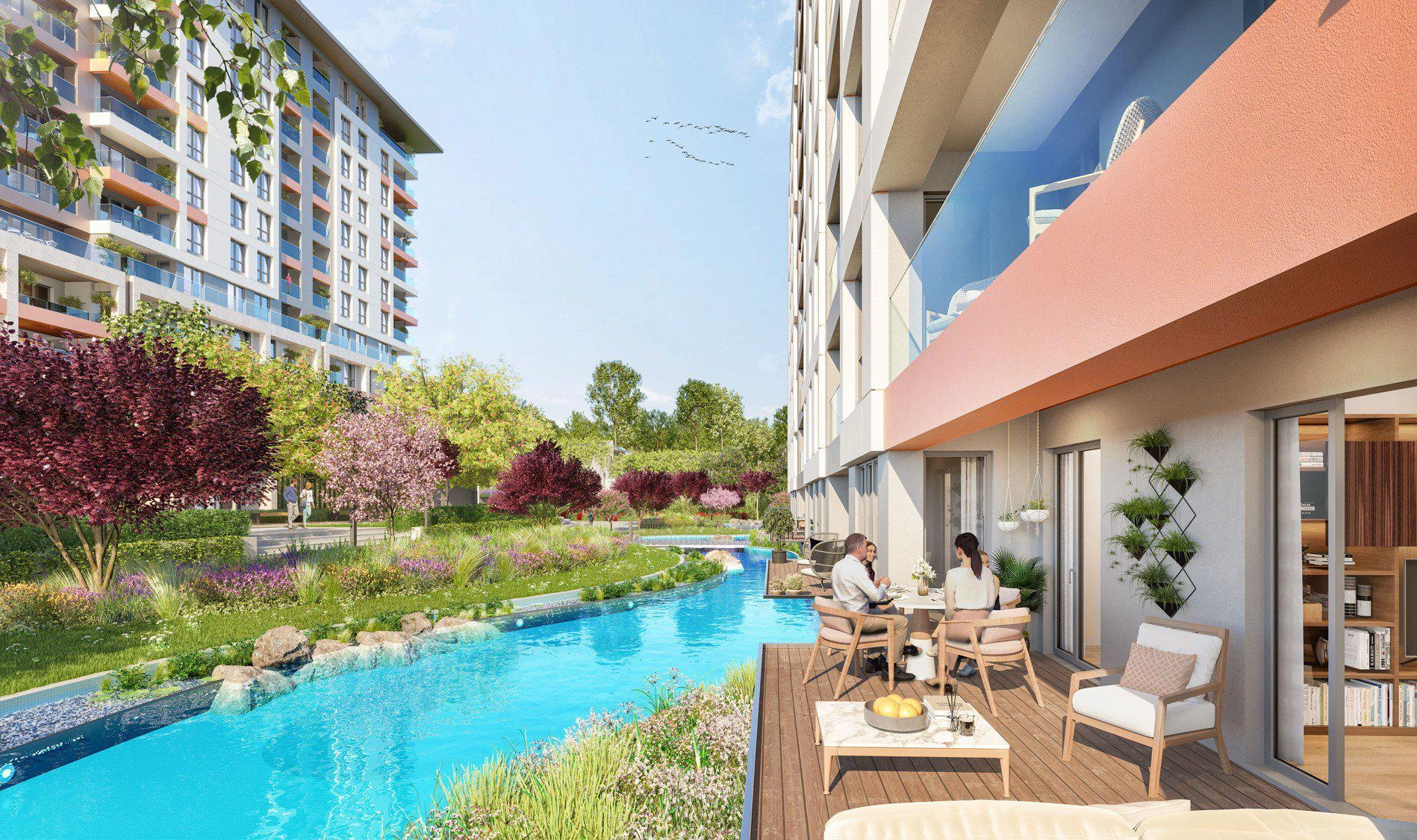 Квартиры в новом жилом комплексе в Стамбуле, Турция