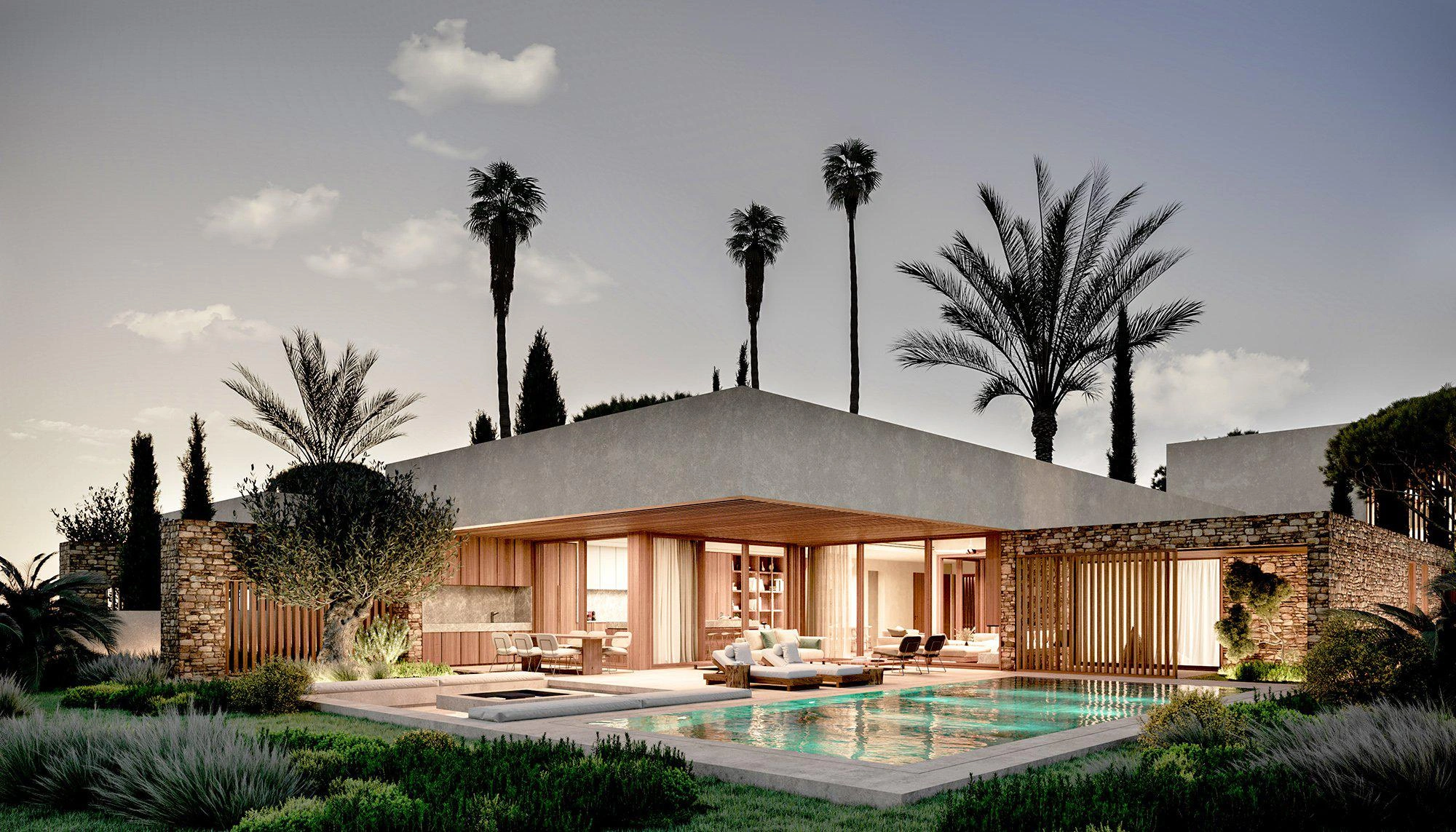 Виллы в современном жилом комплексе в Пафосе, Кипр