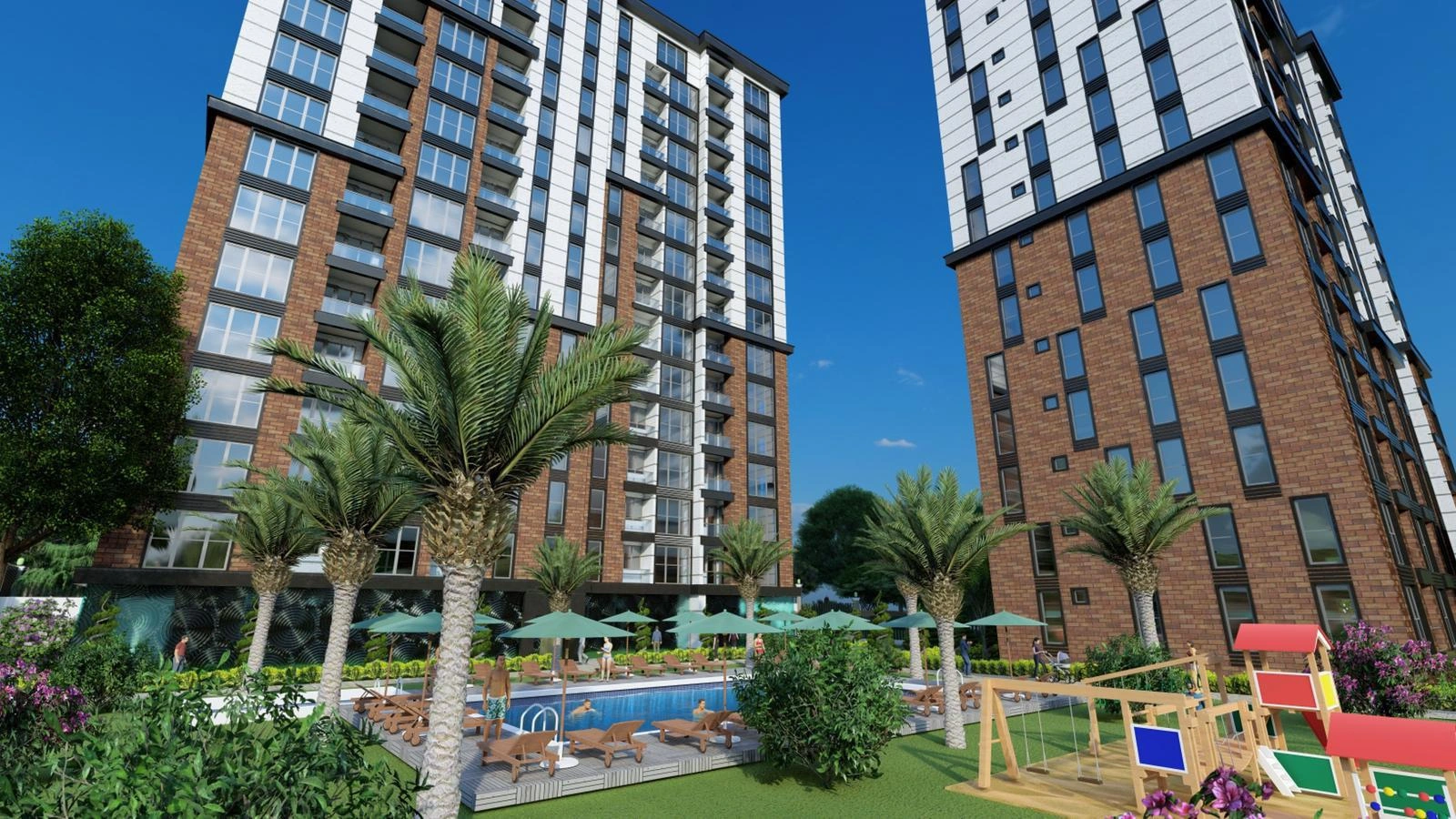 Апартаменты в охраняемом жилом комплексе в Стамбуле, Турция