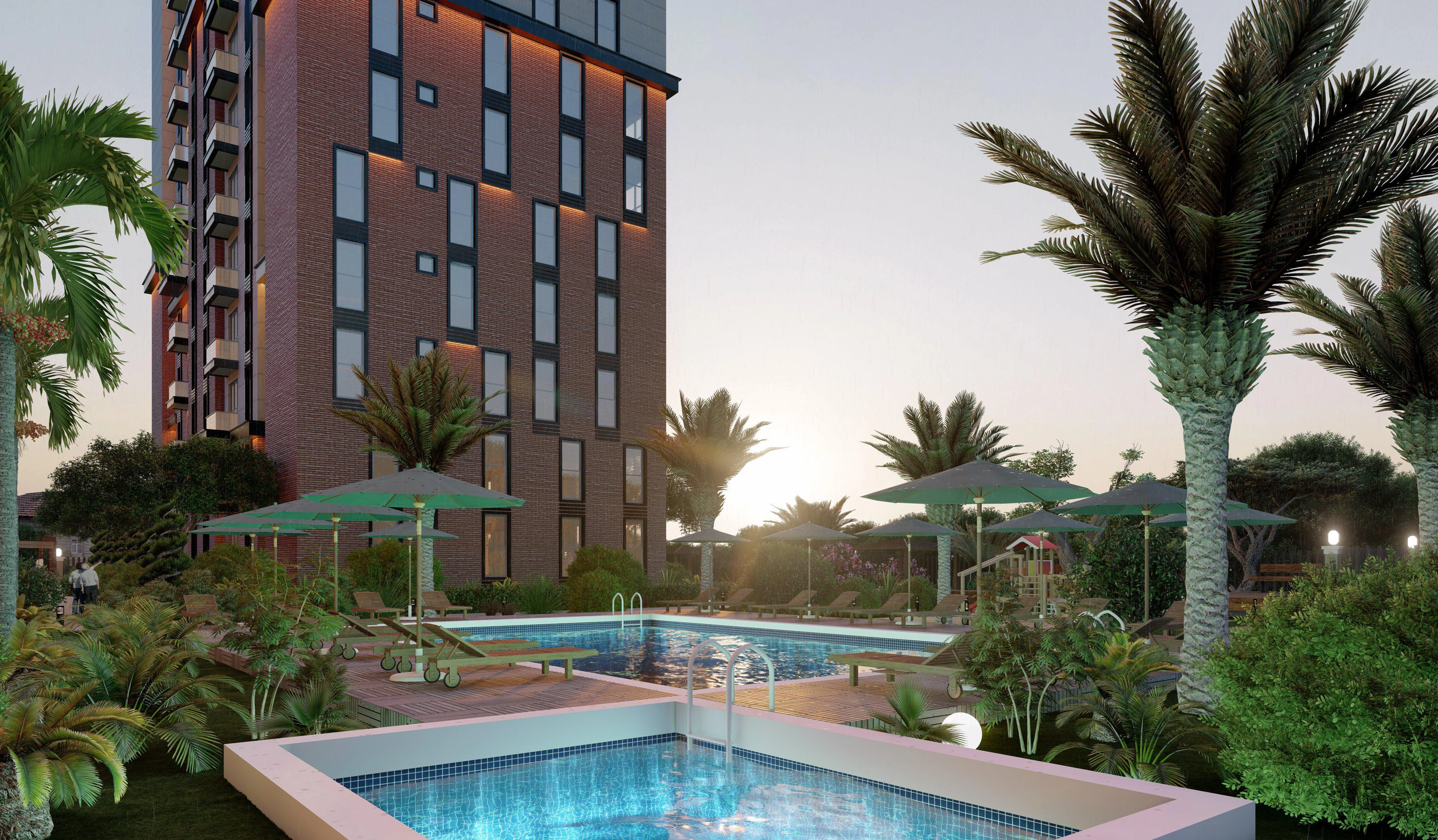 Апартаменты в охраняемом жилом комплексе в Стамбуле, Турция