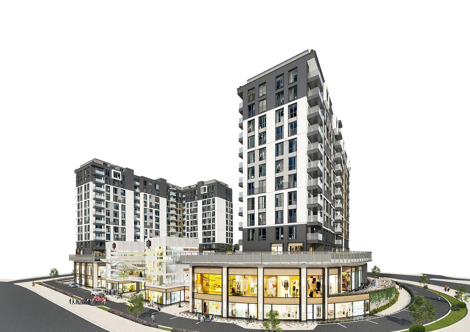 Квартиры в современном жилом комплексе в Стамбуле, Турция