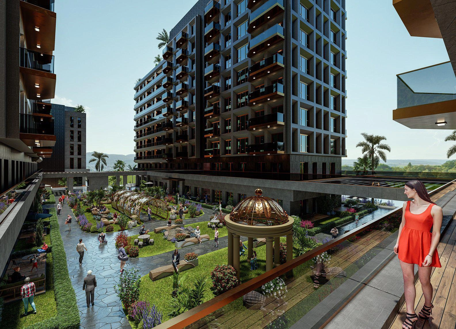 Квартиры в жилом комплексе в Стамбуле, Турция