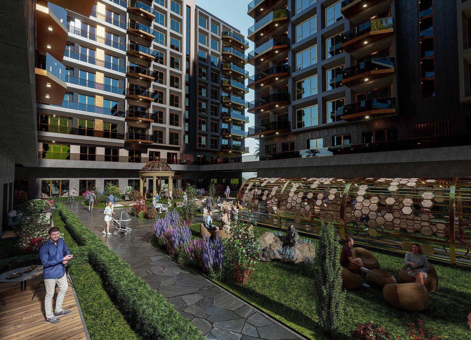 Квартиры в жилом комплексе в Стамбуле, Турция