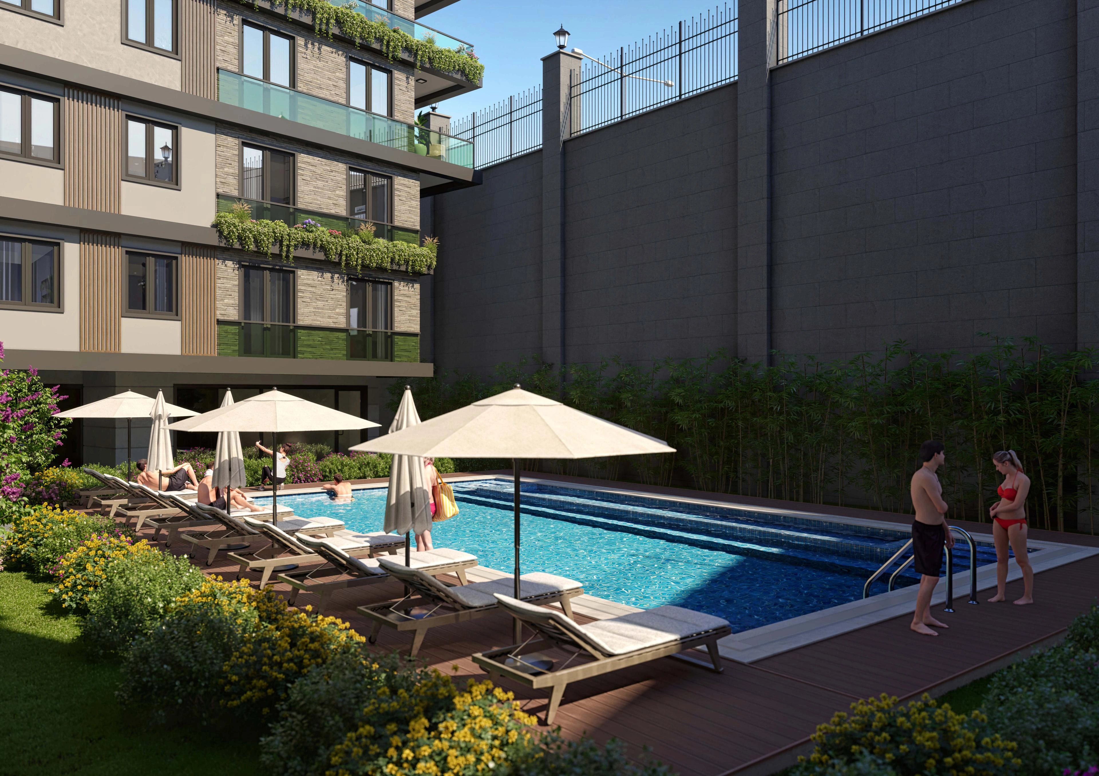 Квартиры в жилом комплексе в Стамбуле, Турция