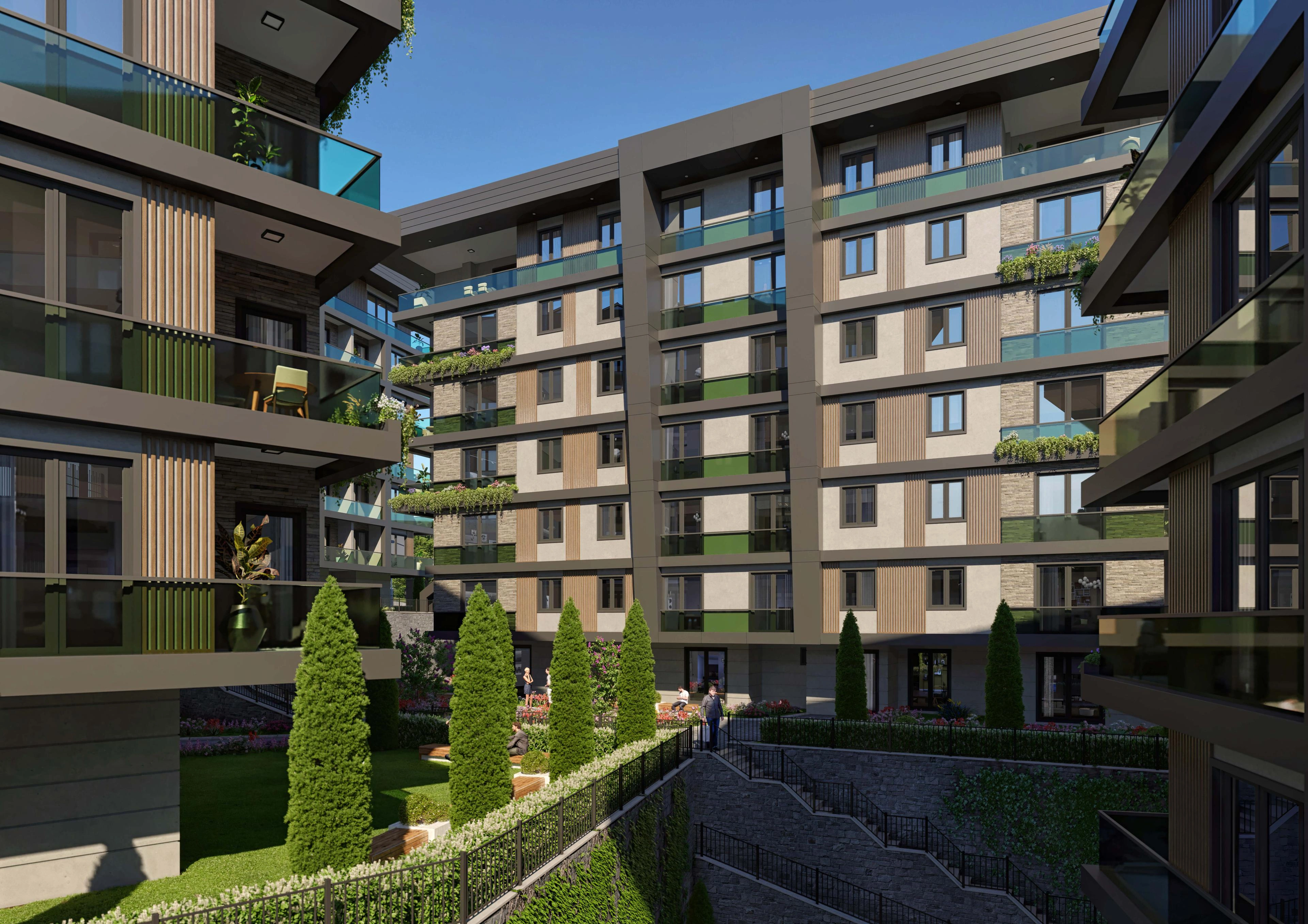 Квартиры в жилом комплексе в Стамбуле, Турция