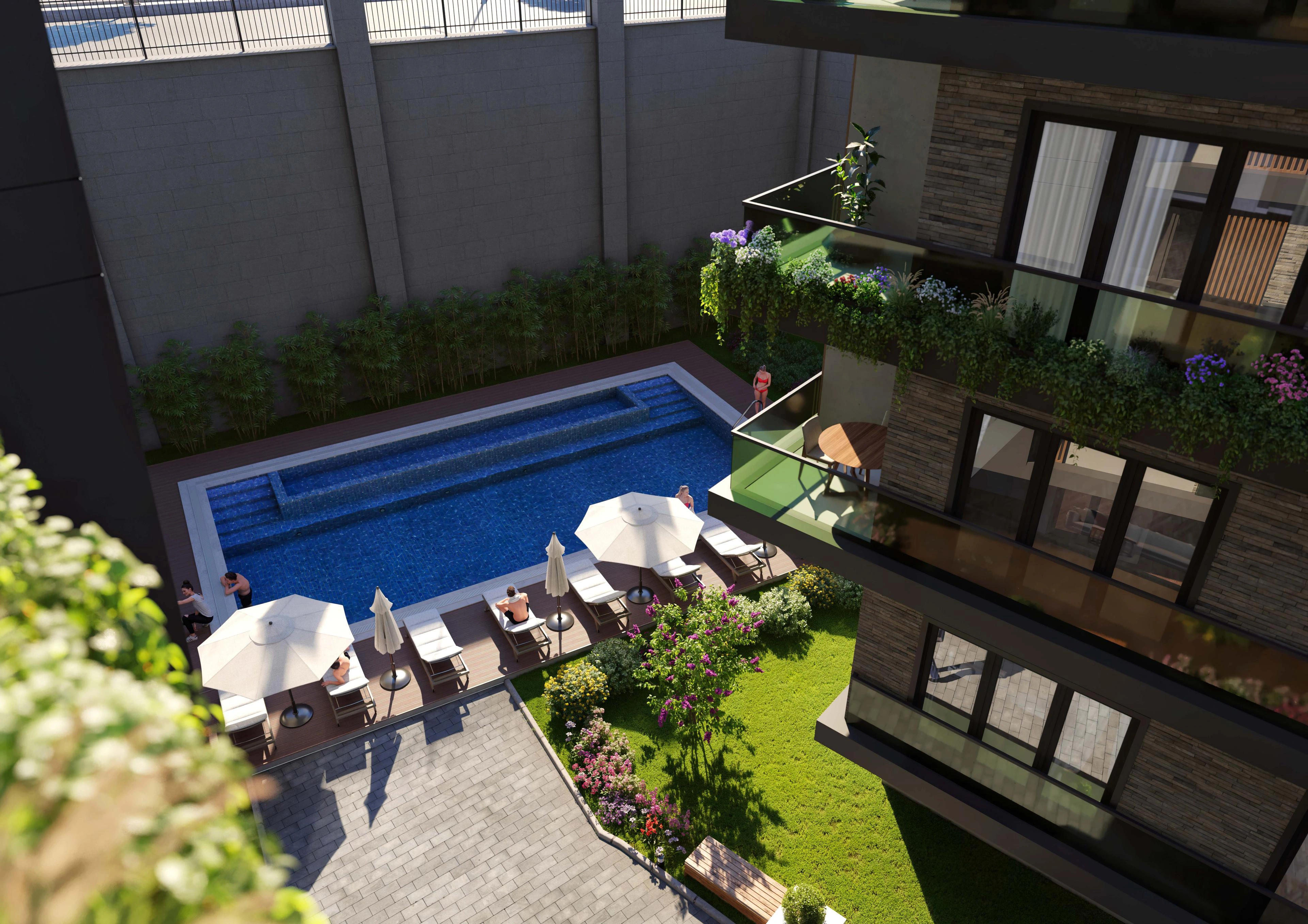 Квартиры в жилом комплексе в Стамбуле, Турция