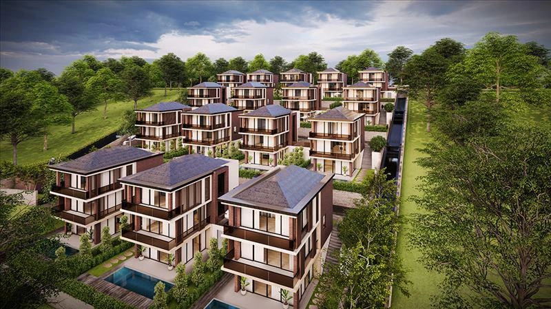 Виллы с подогреваемыми бассейнами в Шиле, Стамбул, Турция