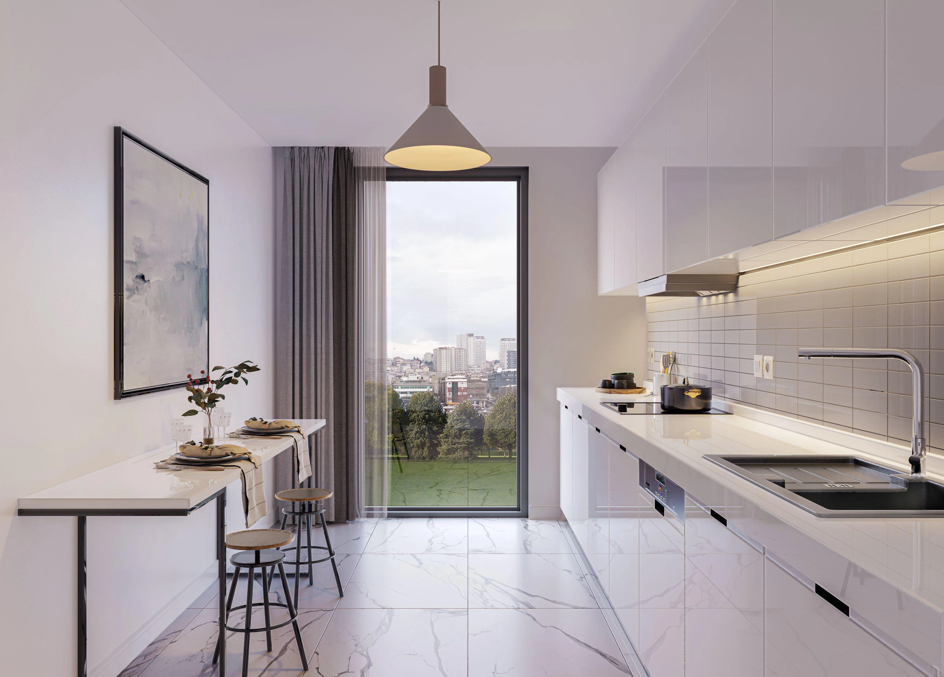 Квартиры в современном жилом комплексе в Стамбуле, Турция