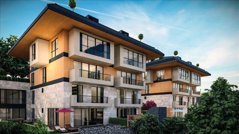 Квартиры в низкоэтажном жилом комплексе в Стамбуле, Турция