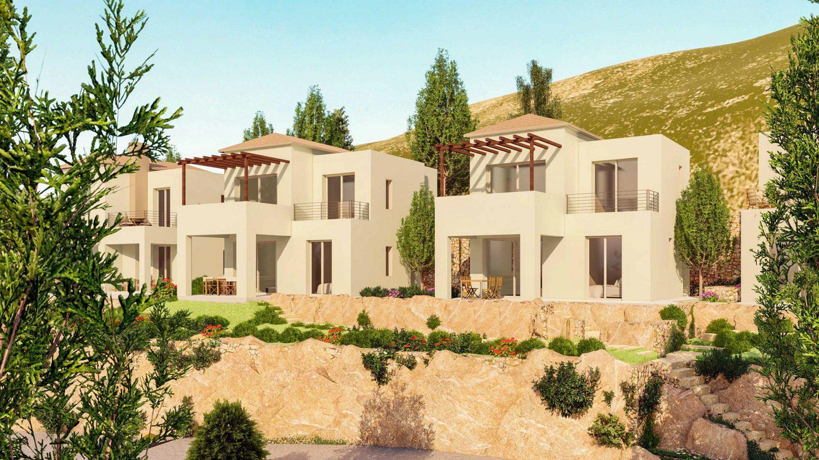 Виллы на склоне в Кастелли, Крит, Греция