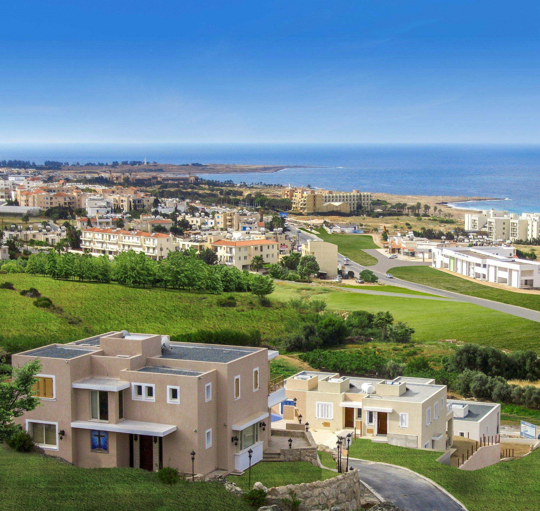 Виллы в современном жилом комплексе в Пафосе, Кипр