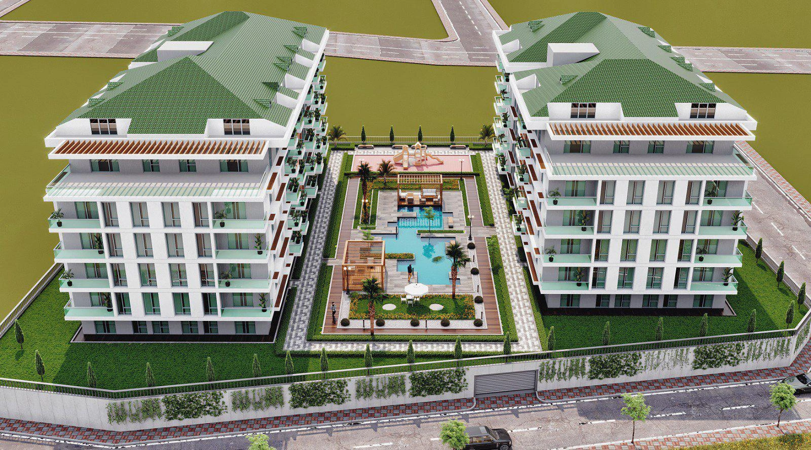 Квартиры в современном жилом комплексе в Стамбуле, Турция