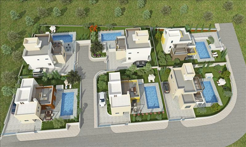 Виллы рядом с Coral Bay в Пафосе, Кипр