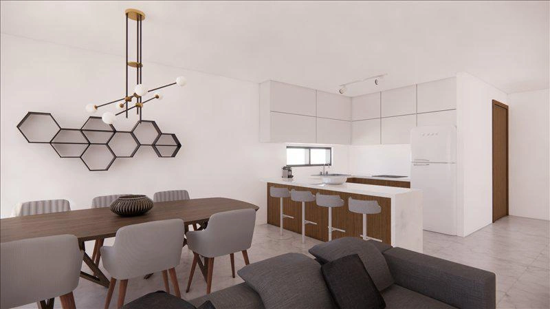 Таунхаусы в жилом комплексе рядом с пляжем в Пафосе, на Кипре