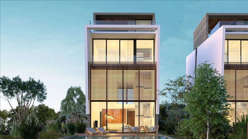 Апартаменты и виллы в современном жилом комплексе в Пафосе, Кипр