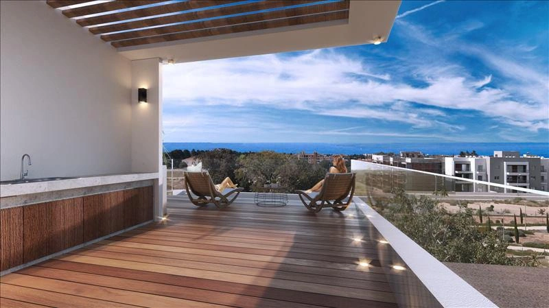 Апартаменты и виллы в современном жилом комплексе в Пафосе, Кипр