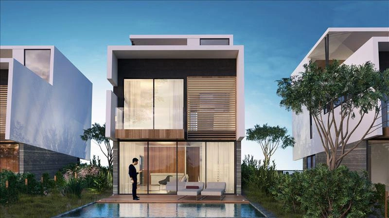 Апартаменты и виллы в современном жилом комплексе в Пафосе, Кипр