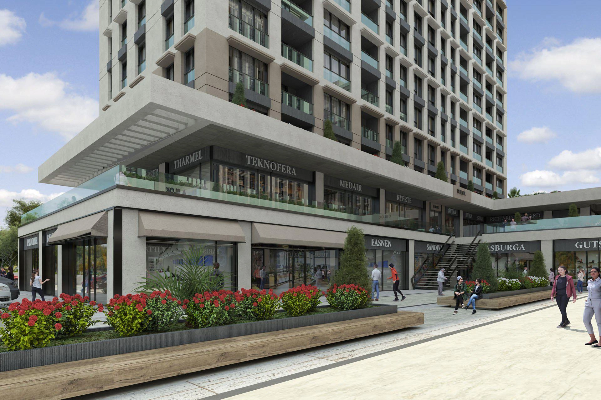 Квартиры в современном жилом комплексе в Бейликдюзю, Стамбул, Турция