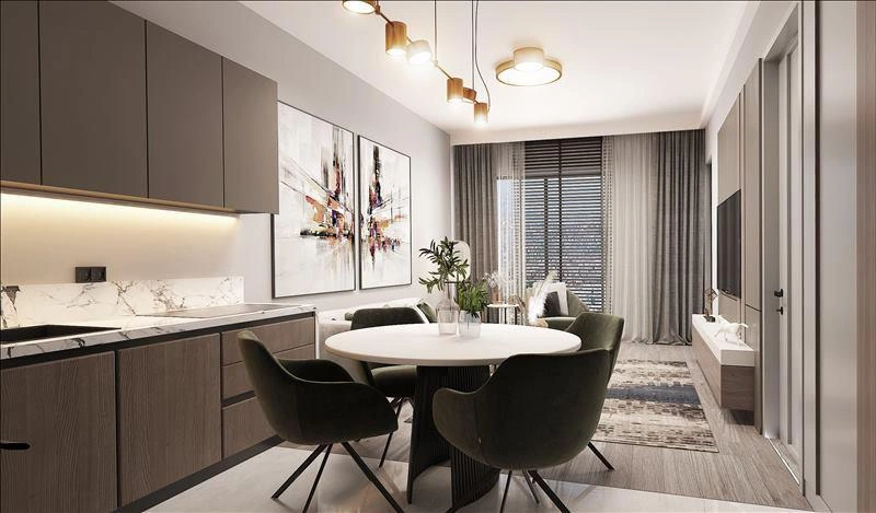 Квартиры в современном жилом комплексе в Стамбуле, Турция