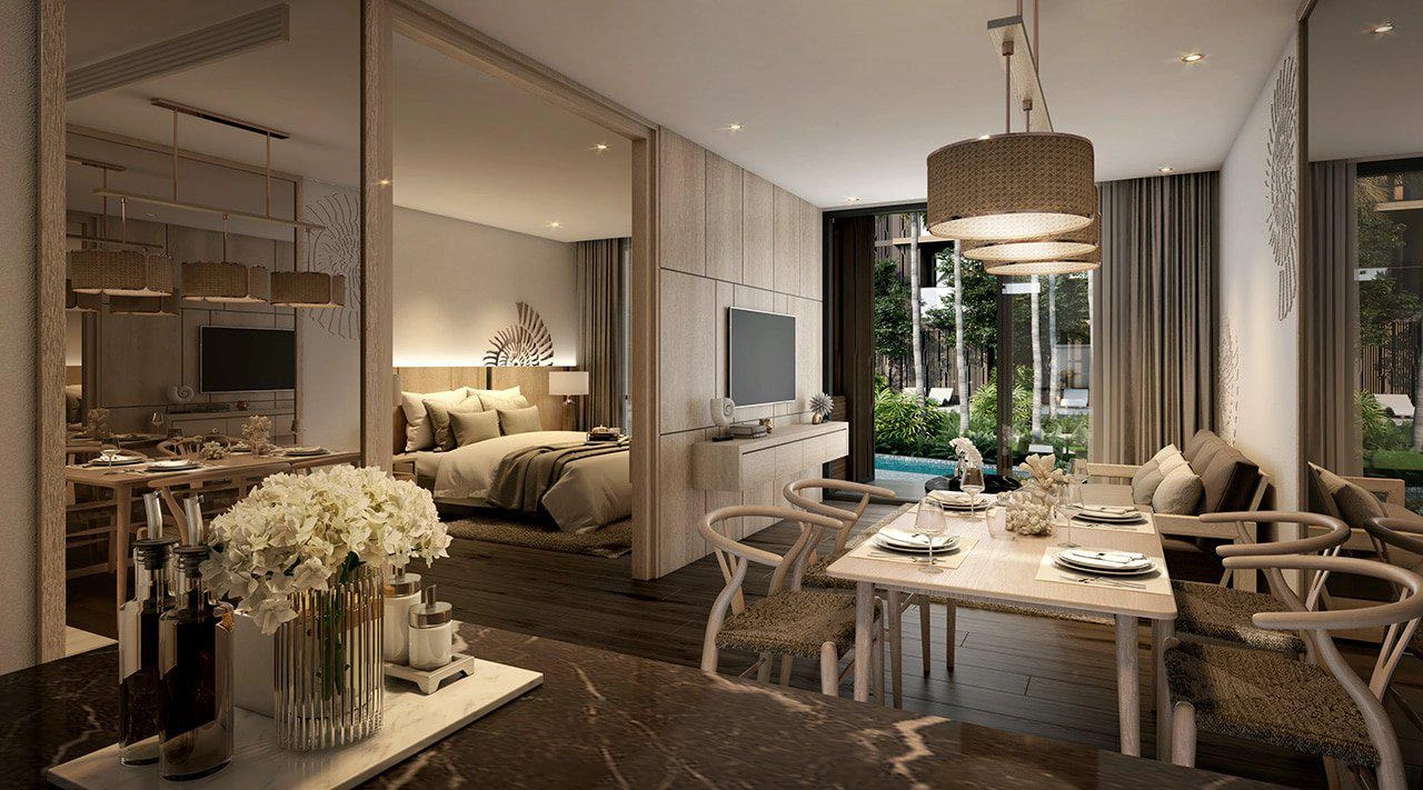 Апартаменты в жилом комплексе рядом с пляжем Камала на Пхукете, Таиланд