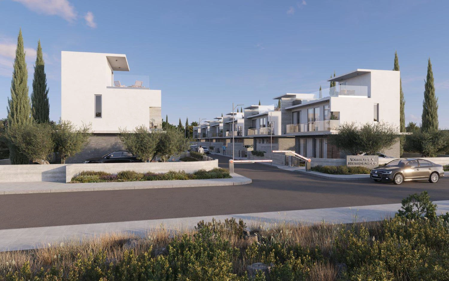 Виллы в современном жилом комплексе в Пафосе (Кипр)