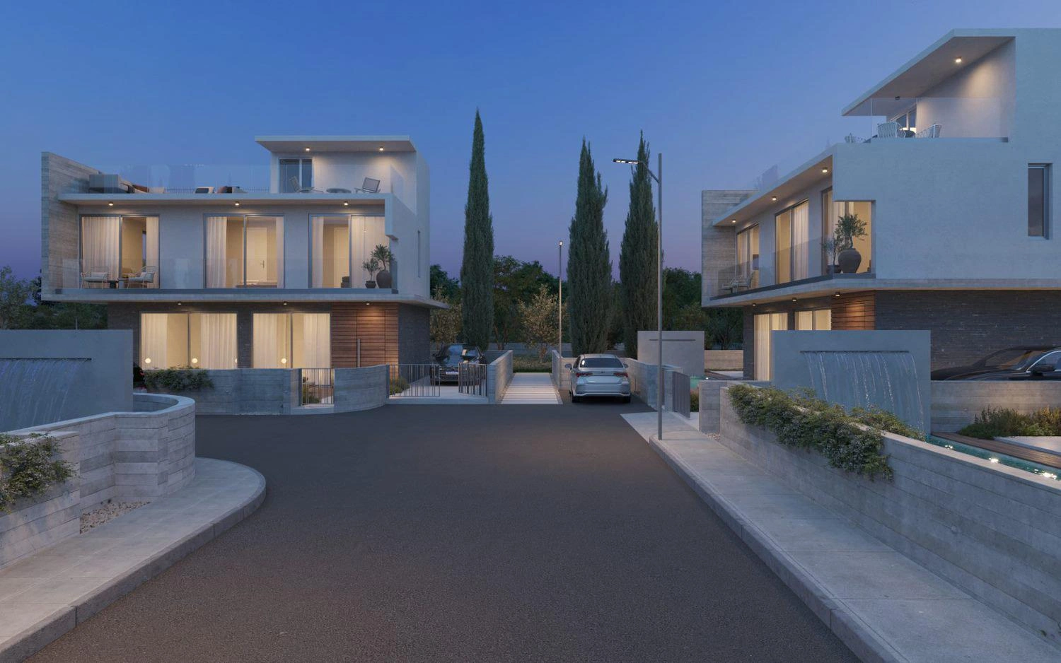 Виллы в современном жилом комплексе в Пафосе (Кипр)