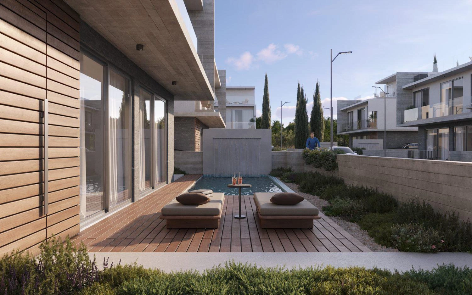 Виллы в современном жилом комплексе в Пафосе (Кипр)