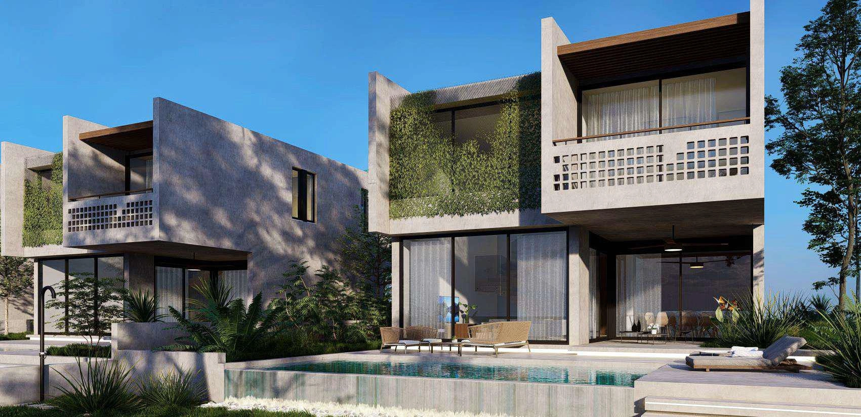 Виллы в современном жилом комплексе в Кониа, Пафос, Кипр