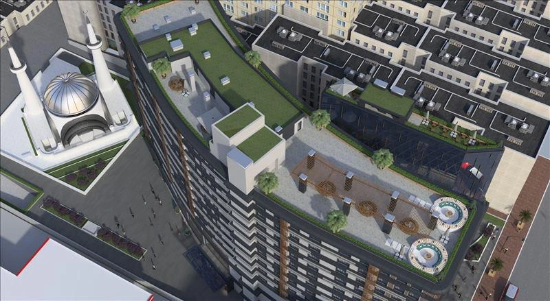 Квартиры в жилом комплексе рядом со станцией метро в Стамбуле, Турция