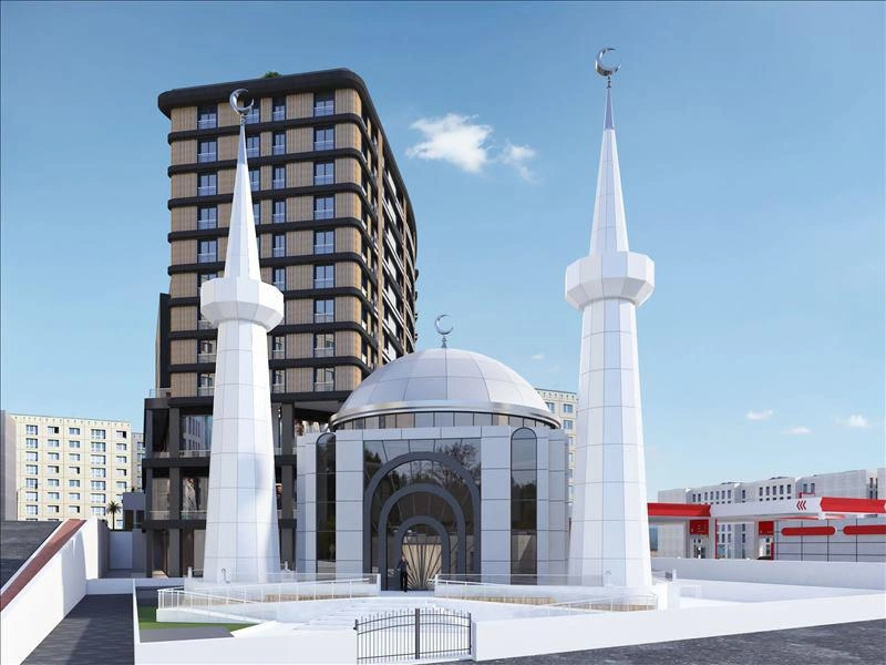 Квартиры в жилом комплексе рядом со станцией метро в Стамбуле, Турция