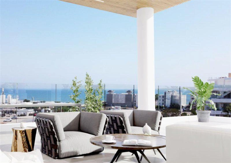 Апартаменты в новом жилом комплексе рядом с пляжем Mackenzie в Ларнаке, на Кипре