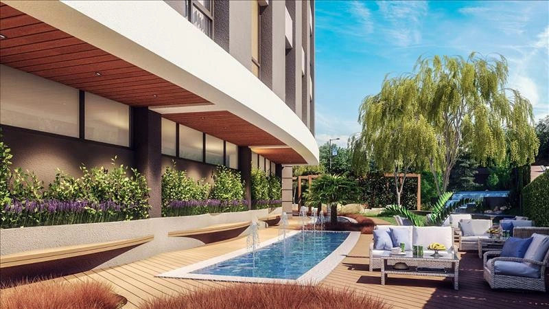 Квартиры в современном жилом комплексе в Стамбуле, Турция