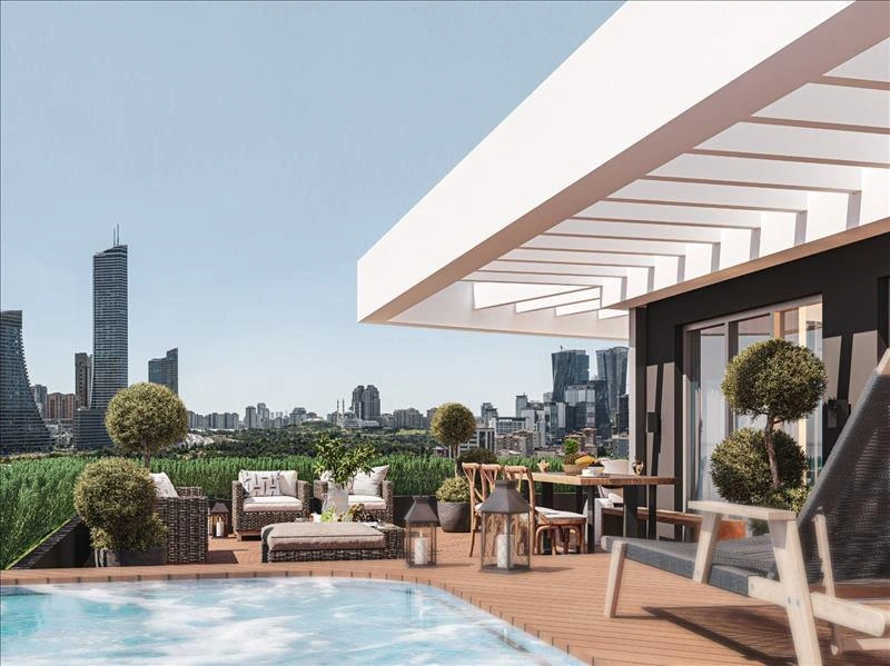 Квартиры в современном жилом комплексе в Стамбуле, Турция