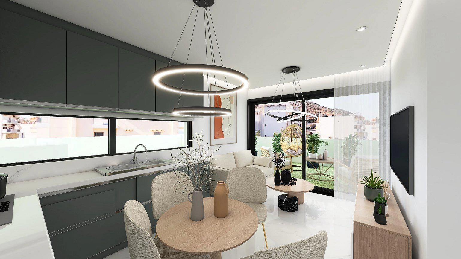 Квартиры в современном жилом комплексе в Аттике, Греция