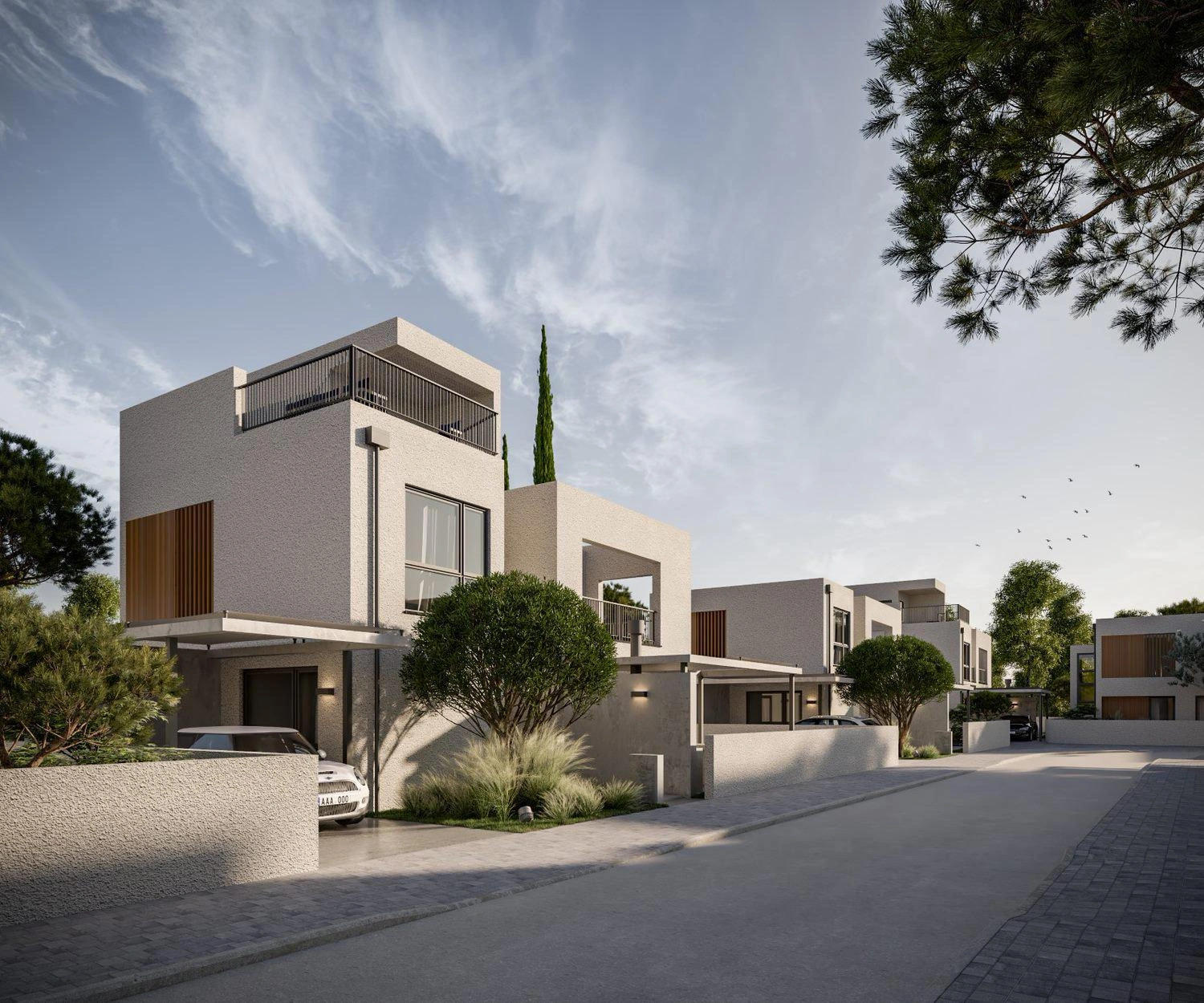 Виллы в новом жилом комплексе в Пафосе, Кипр