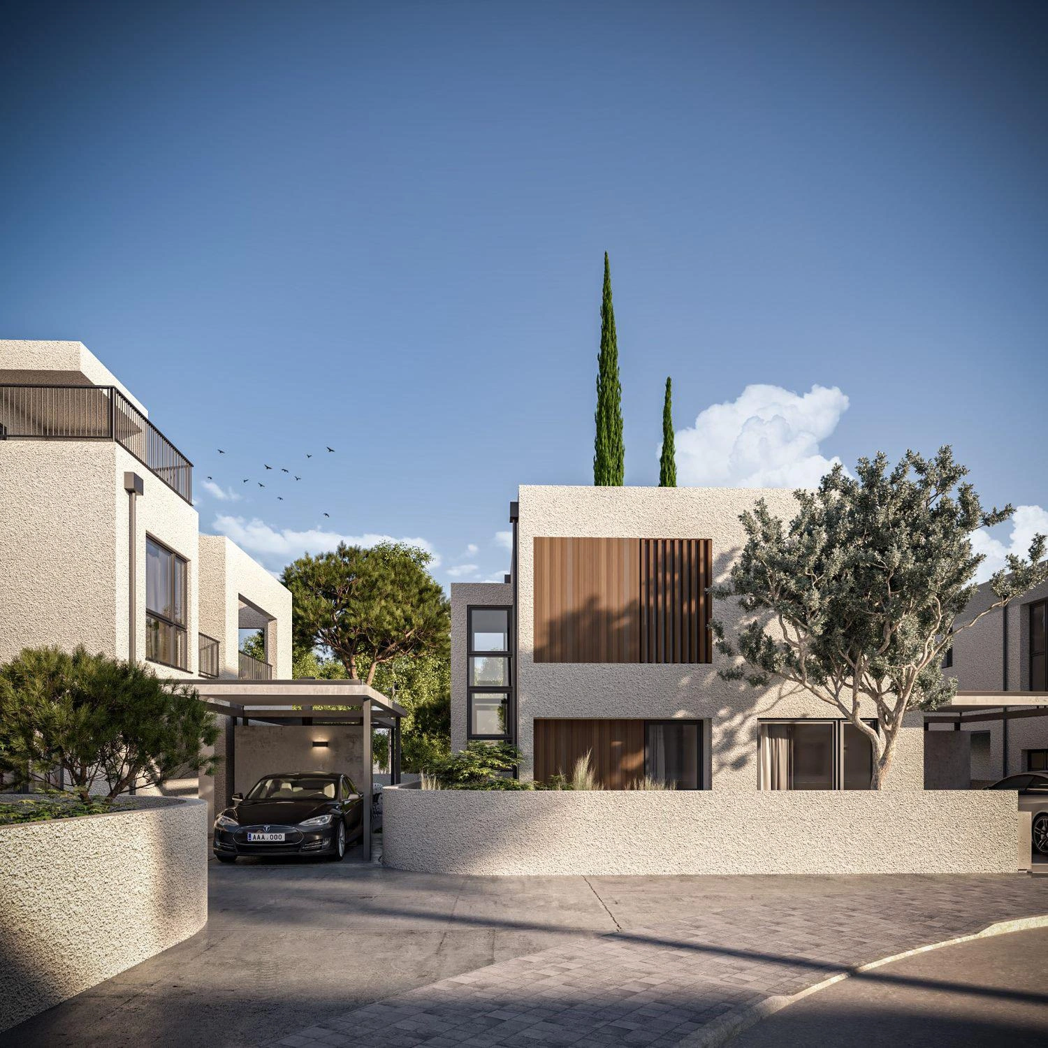 Виллы в новом жилом комплексе в Пафосе, Кипр