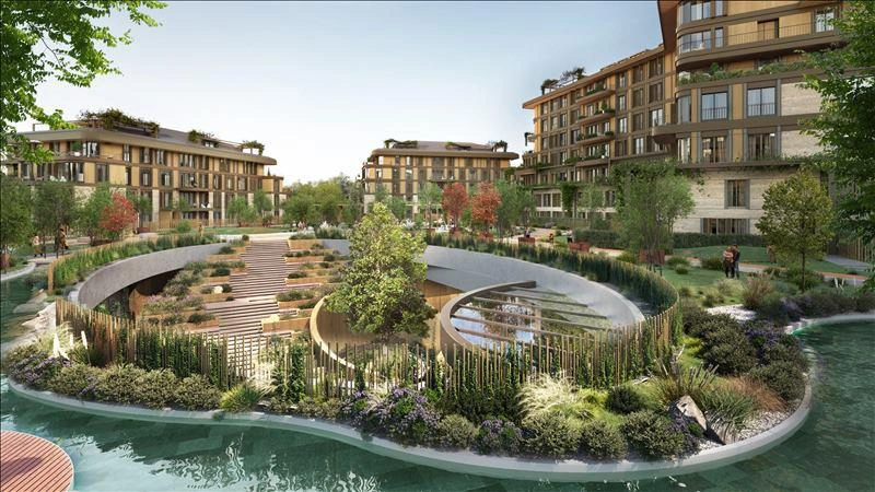 Квартиры в новом жилом комплексе в Стамбуле, Турция