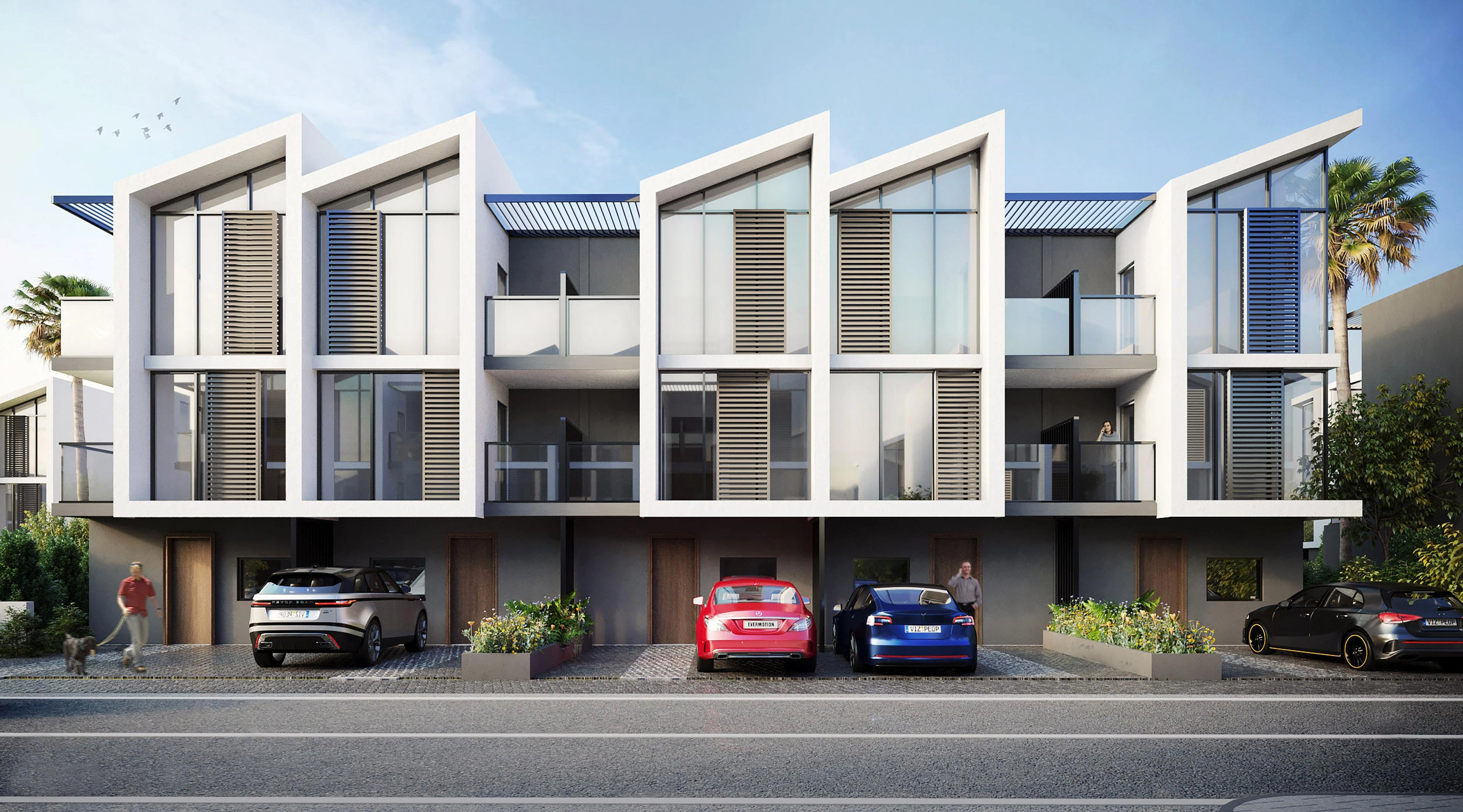 Таунхаусы в современном жилом комплексе в Бахчешехире, Стамбул, Турция