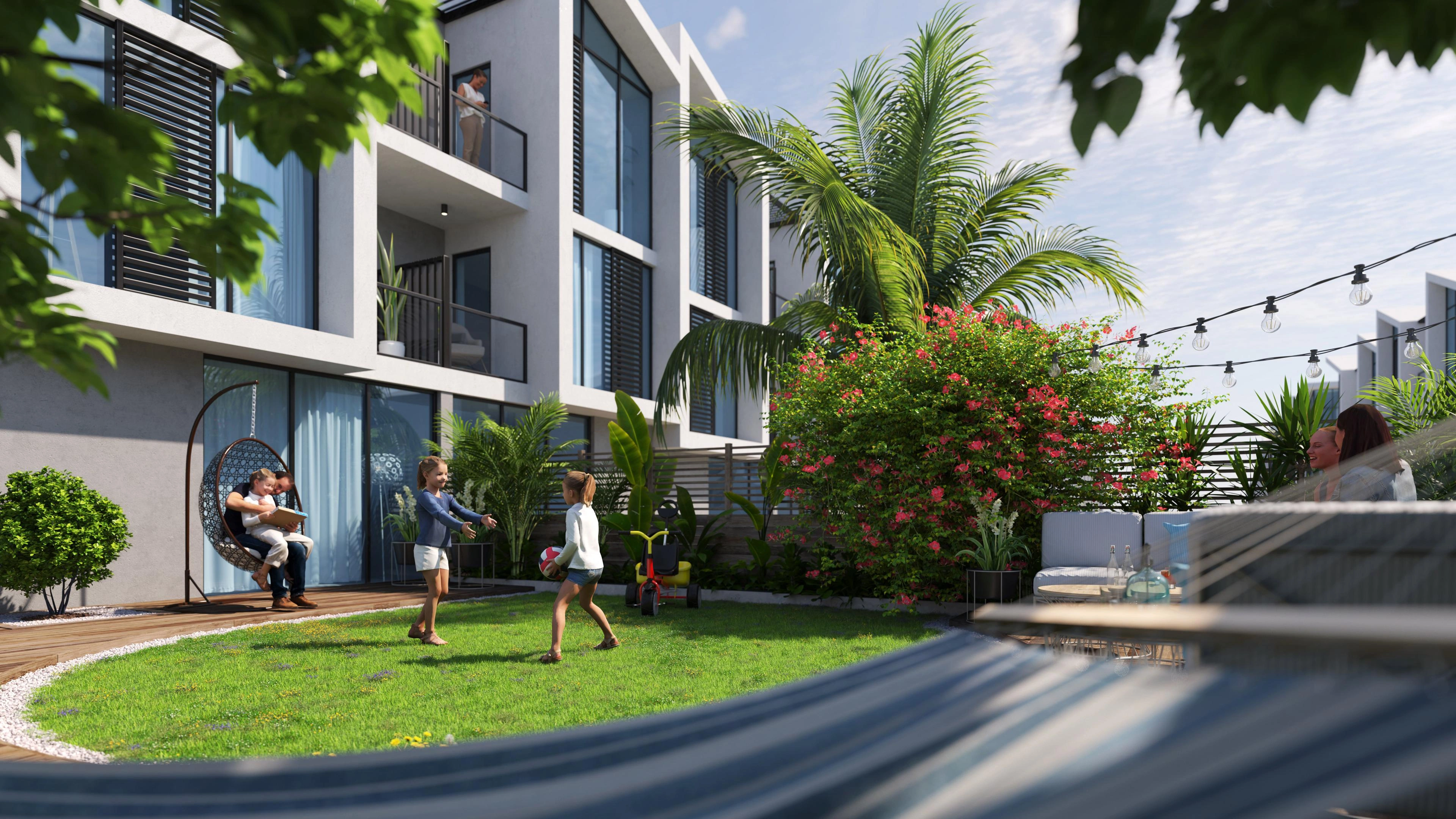 Таунхаусы в современном жилом комплексе в Бахчешехире, Стамбул, Турция