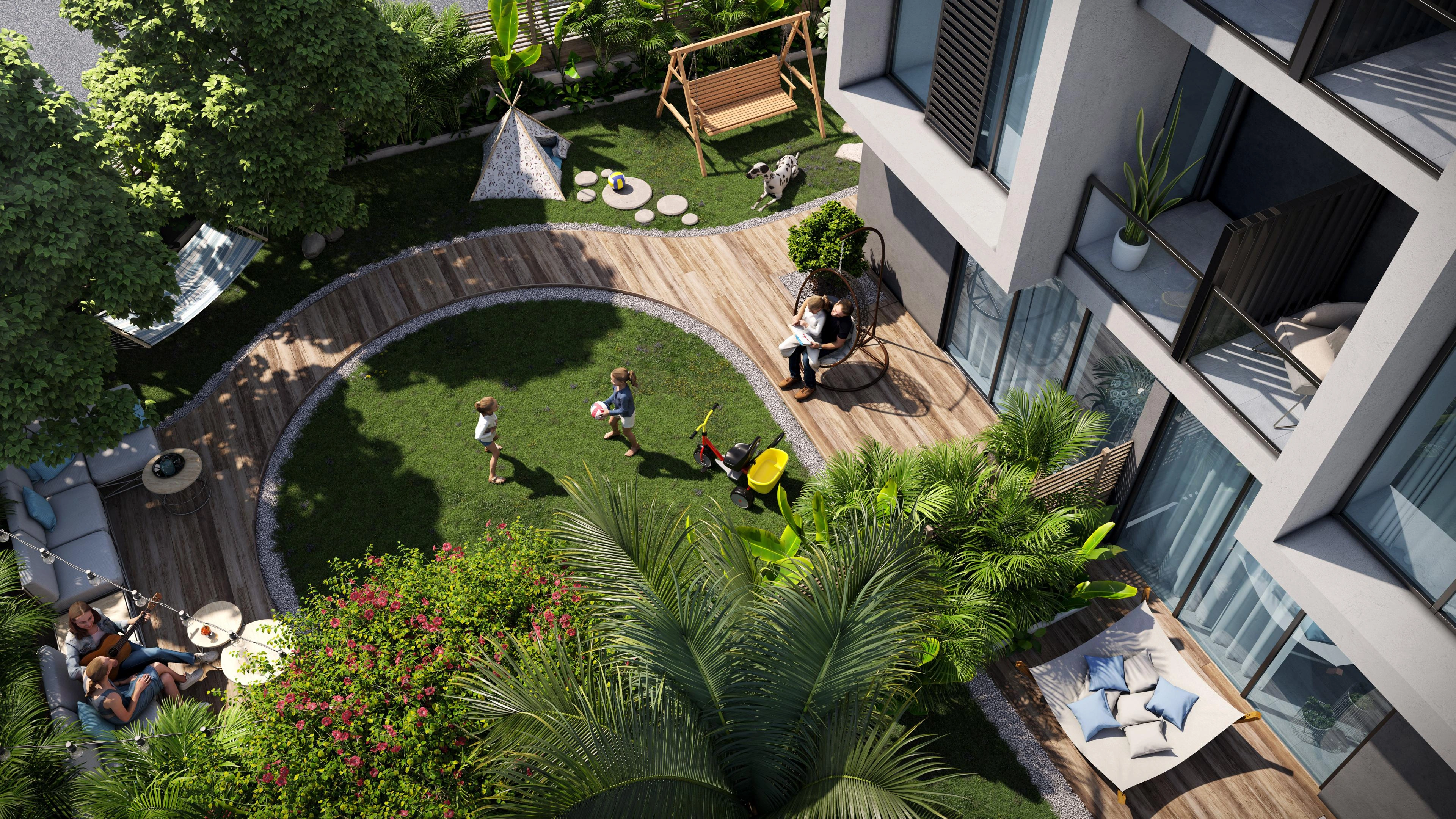 Таунхаусы в современном жилом комплексе в Бахчешехире, Стамбул, Турция