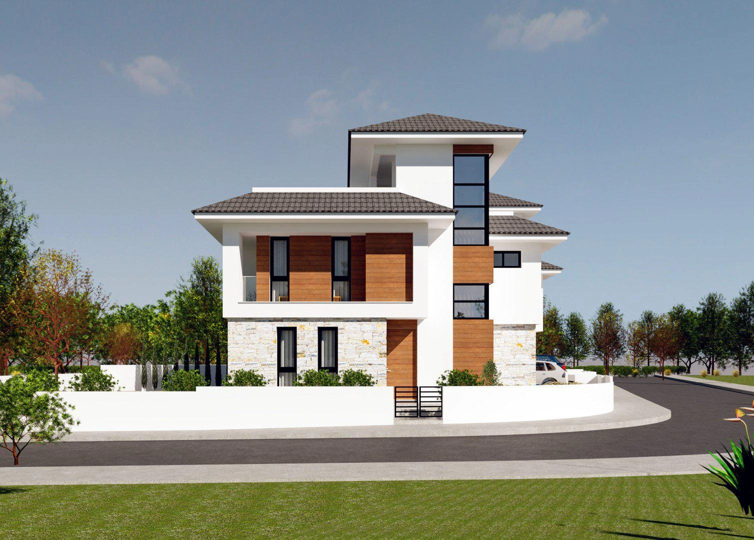 Виллы в жилом комплексе у пляжа в Ларнаке, Кипр