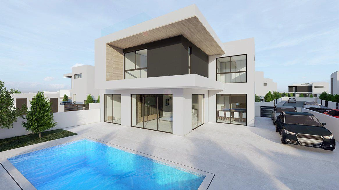 Виллы в жилом комплексе в Фамагусте, Кипр