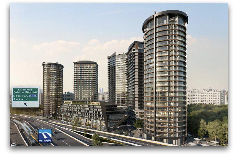 Квартиры в современном жилом комплексе в Стамбуле, Турция