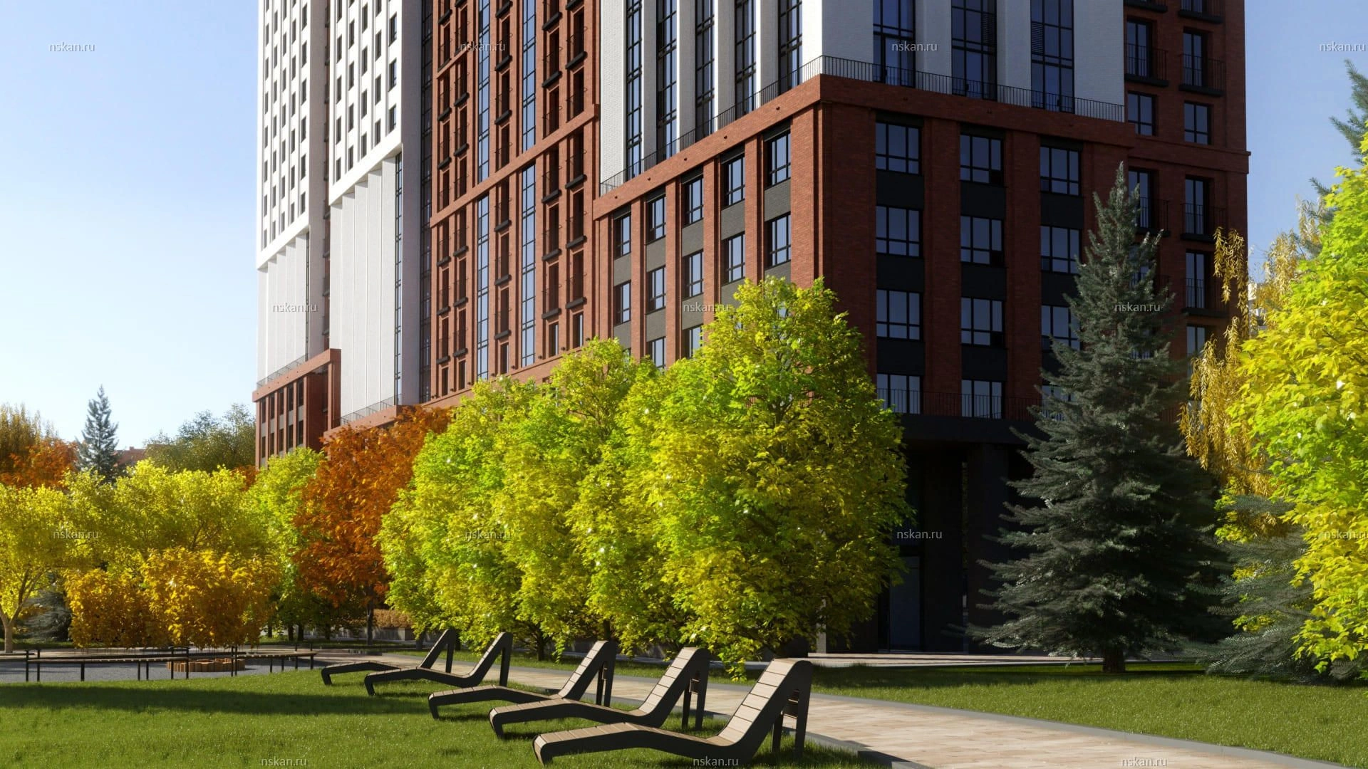 Элитный жилой комплекс рядом с главной улицей Новосибирска