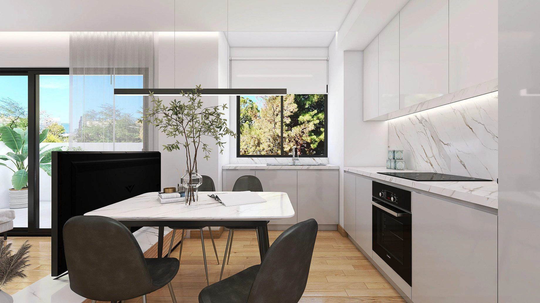 Квартиры в современном жилом комплексе в Аттике, Греция