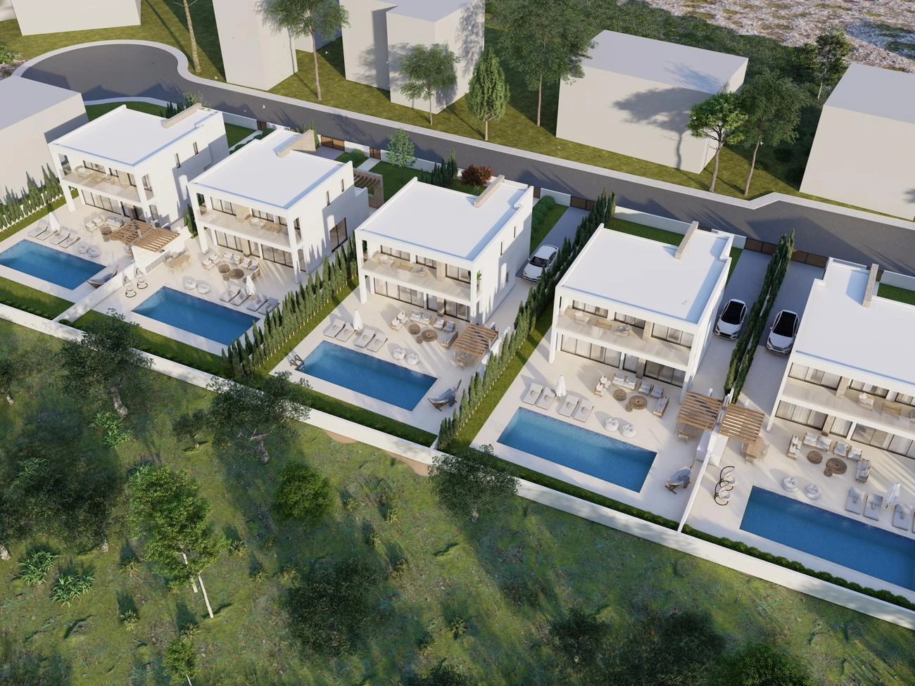 Прибрежные виллы в Пафосе, Кипр