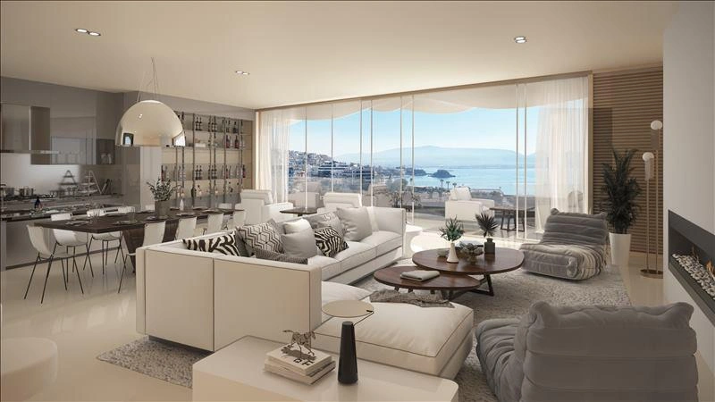 Апартаменты с видом на море в Аттике, Греция