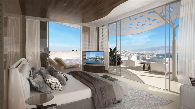 Апартаменты с видом на море в Аттике, Греция